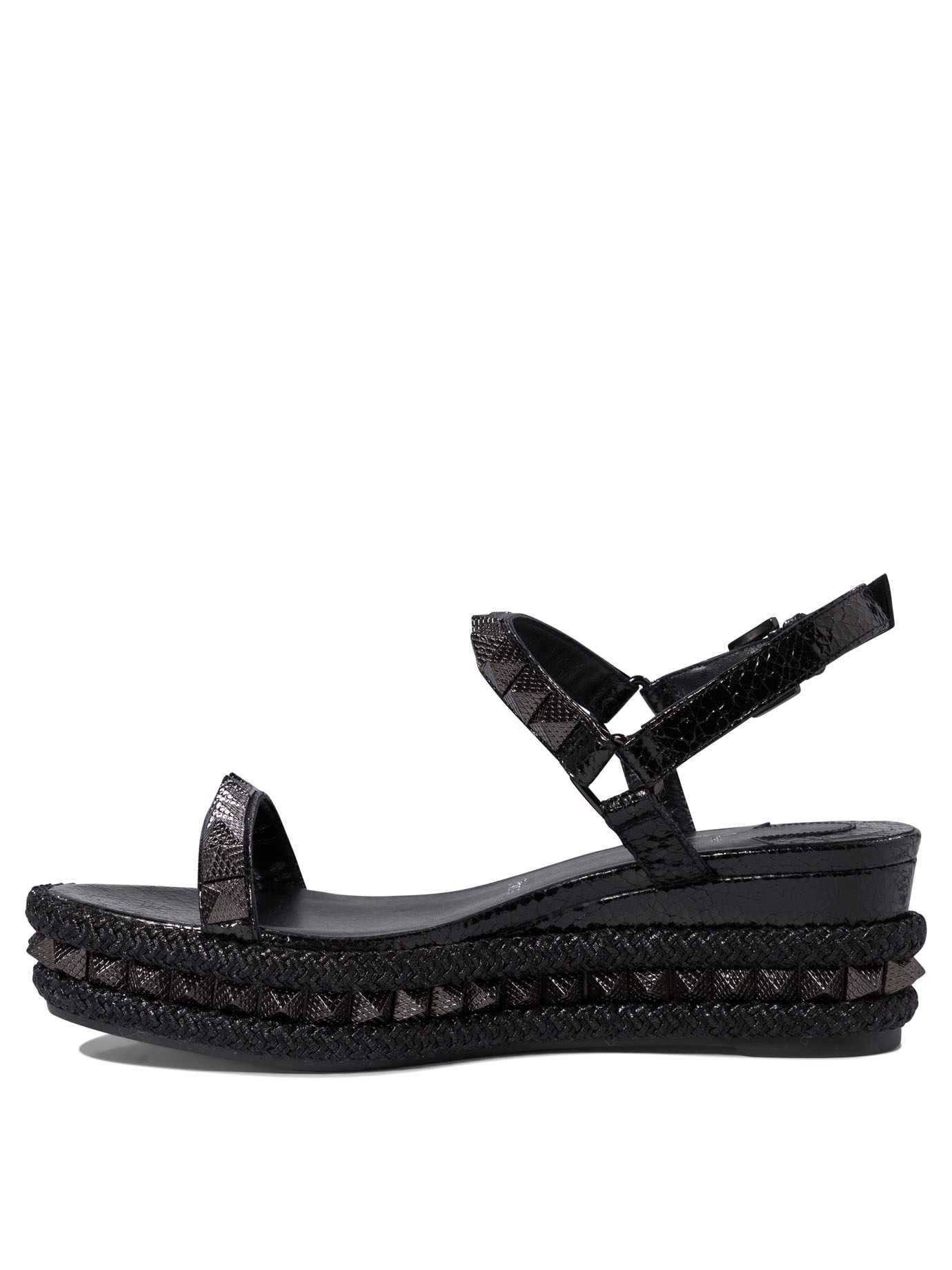 CHRISTIAN LOUBOUTIN Black   Pyraclou 60 sandals